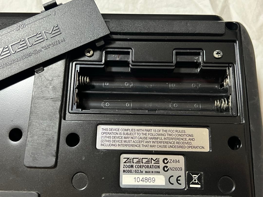 エレキギター　aria pro II selder エフェクター　ZOOM