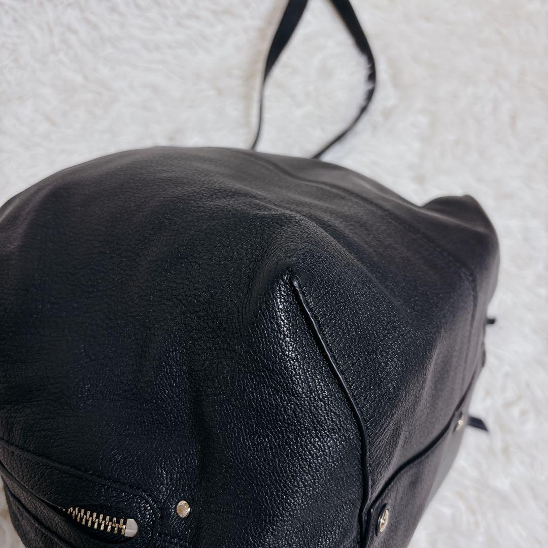 【未使用級!!】COACH ショルダーバッグ 巾着型 レザー　ゴールド金具