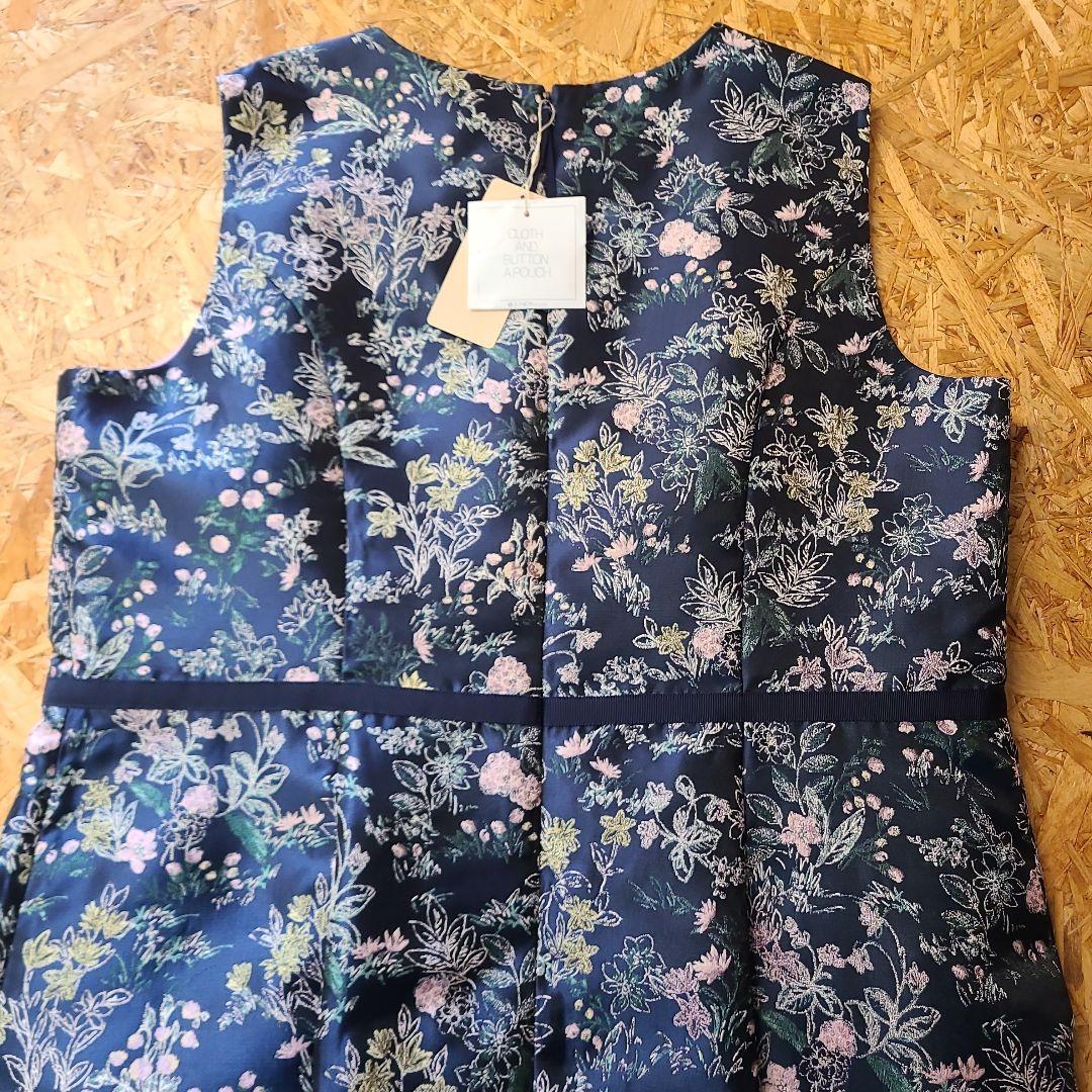 ROSE TIARA 花柄 ノースリーブ ワンピース タグ付き 46
