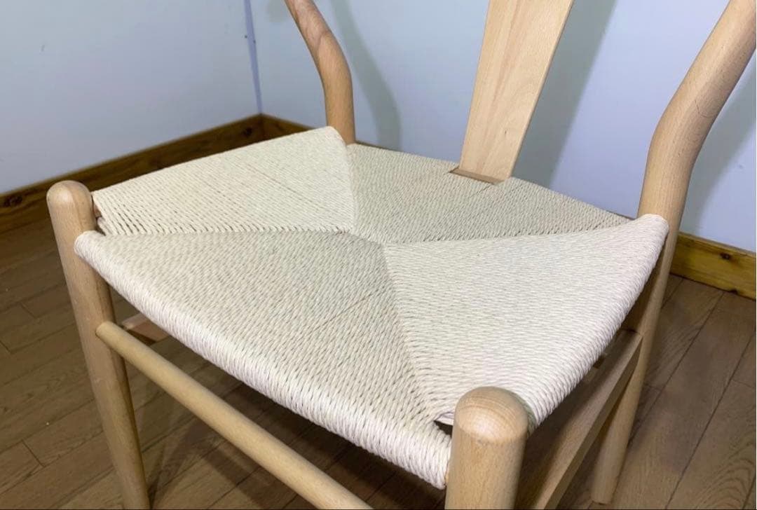 木製ノルディック調チェアー単品/アウトレット/ナチュラル×WH（25）