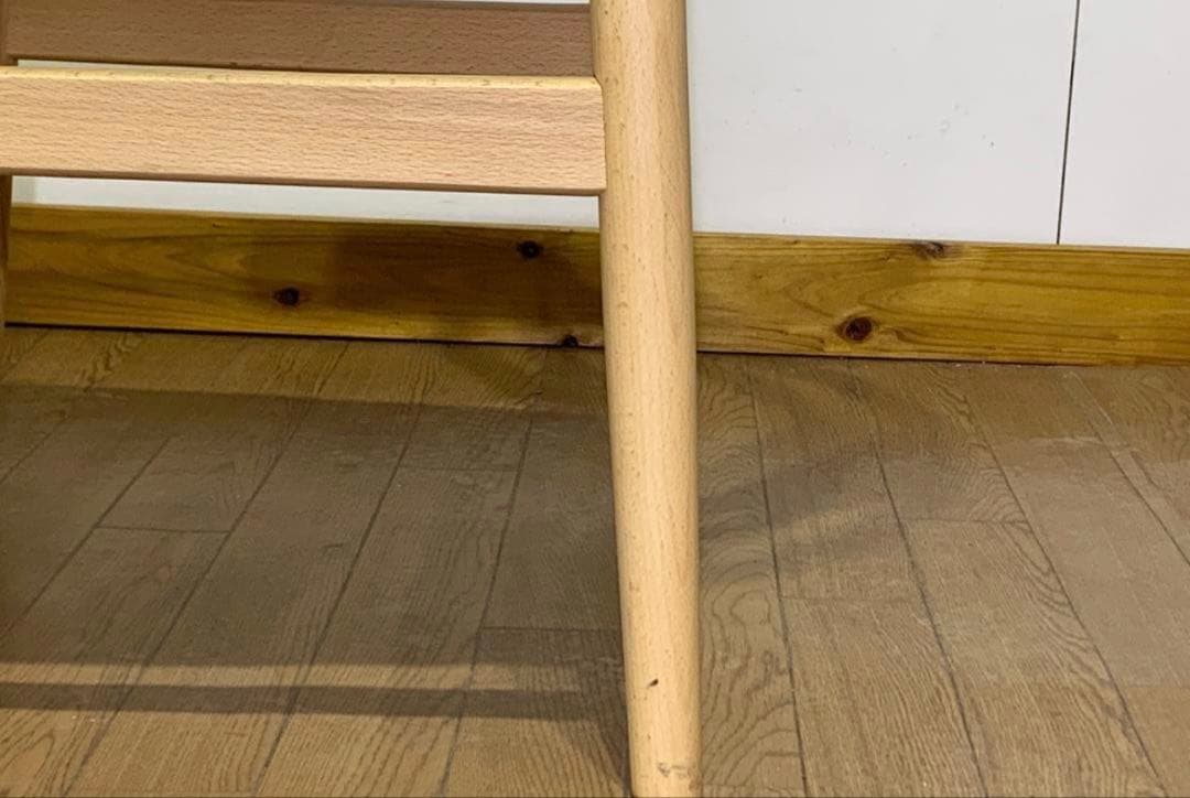 木製ノルディック調チェアー単品/アウトレット/ナチュラル×WH（25）