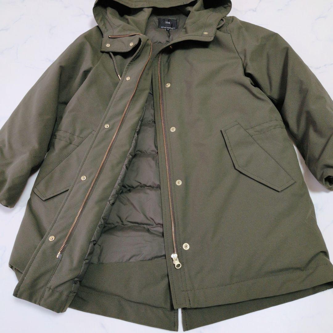 【限定品】23区 ニジュウサンク ミリタリー フーデットダウンコート 撥水
