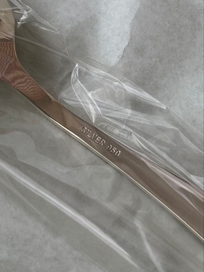 新品 silver950刻印スプーン2本 フォーク2本 木箱入り4本セット