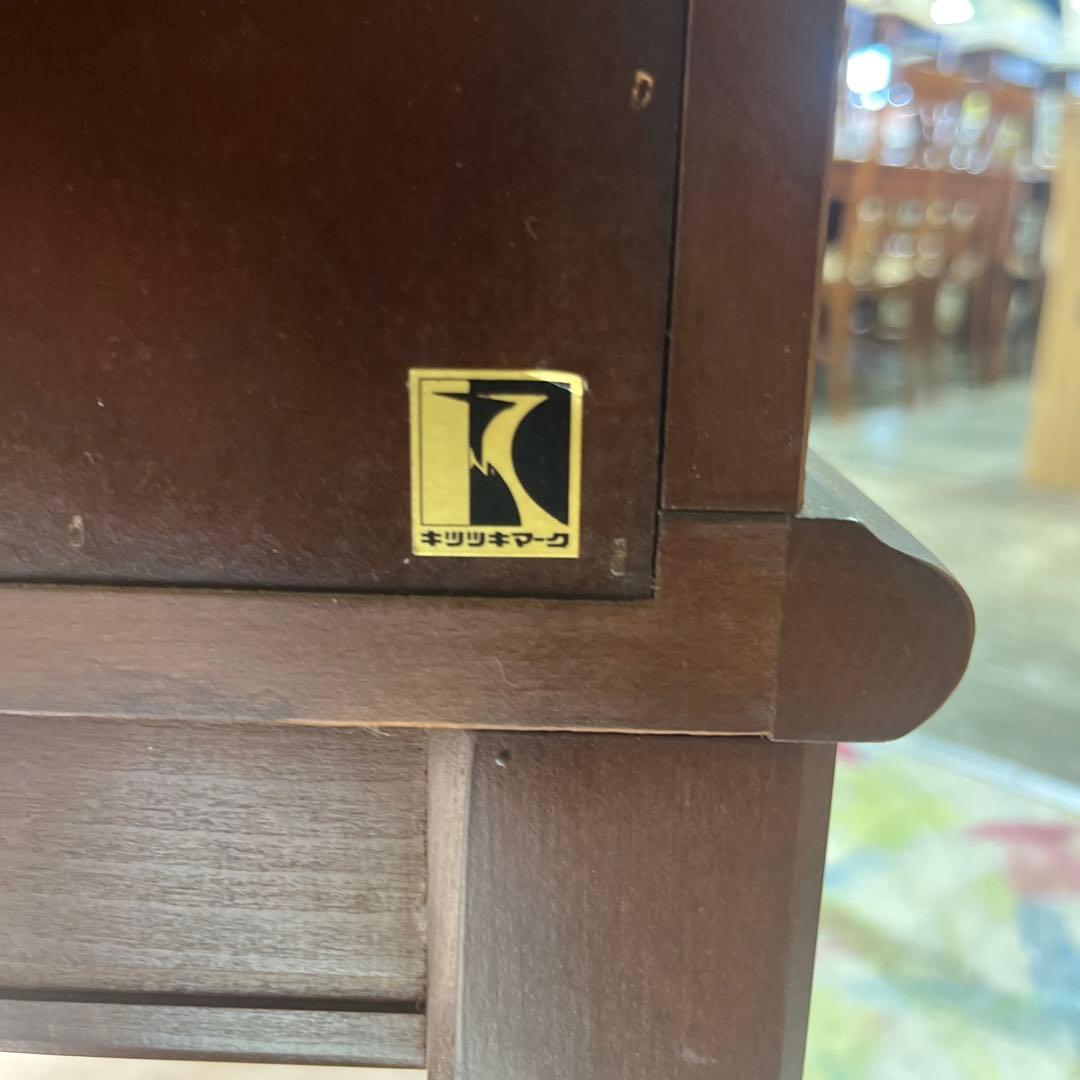 【飛騨産業】キュリオケース◆照明付◇ちょい訳有◆廃盤品◇キツツキ