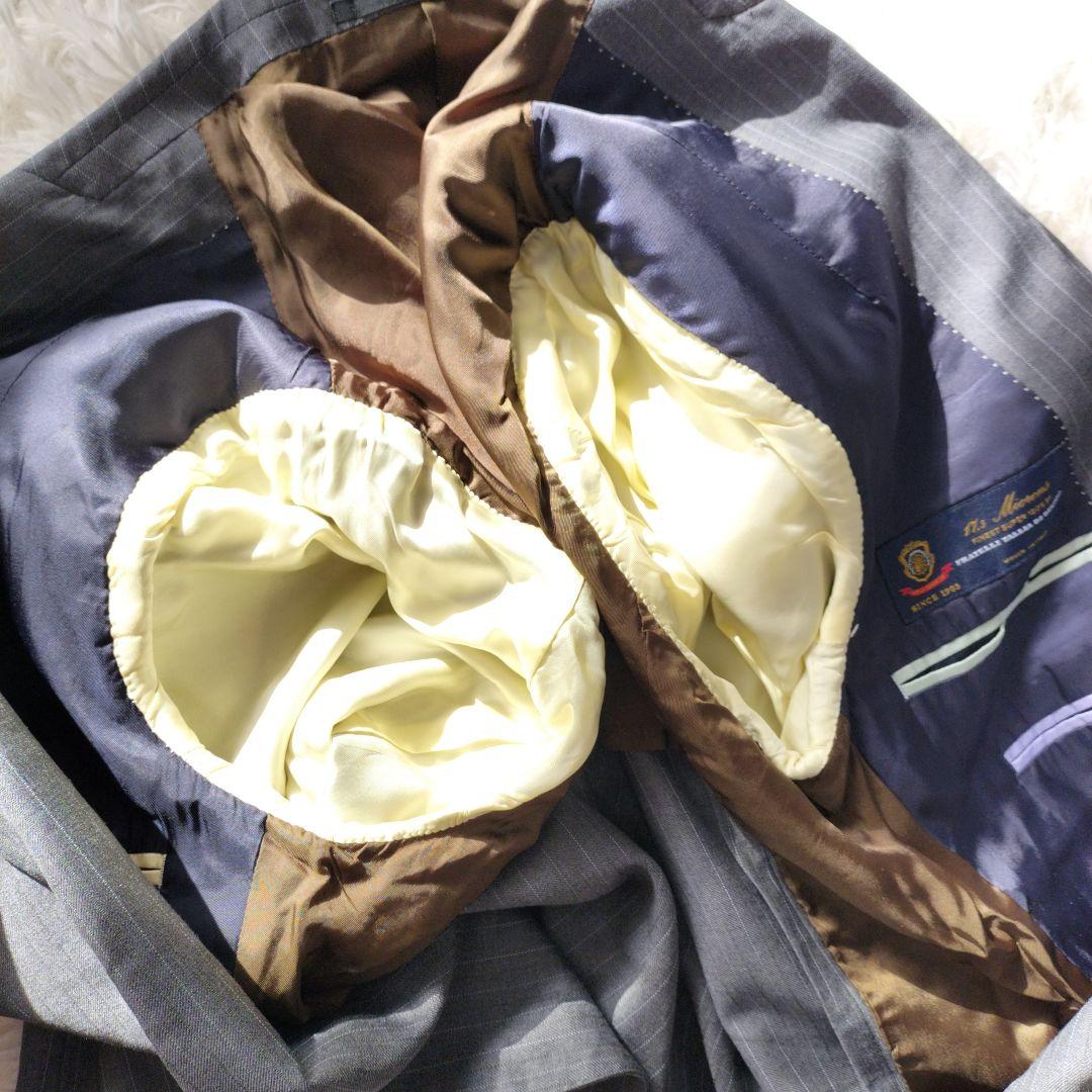 【良品】ポールスミス スーツ セットアップ デルフィノ イタリア高級生地 LL