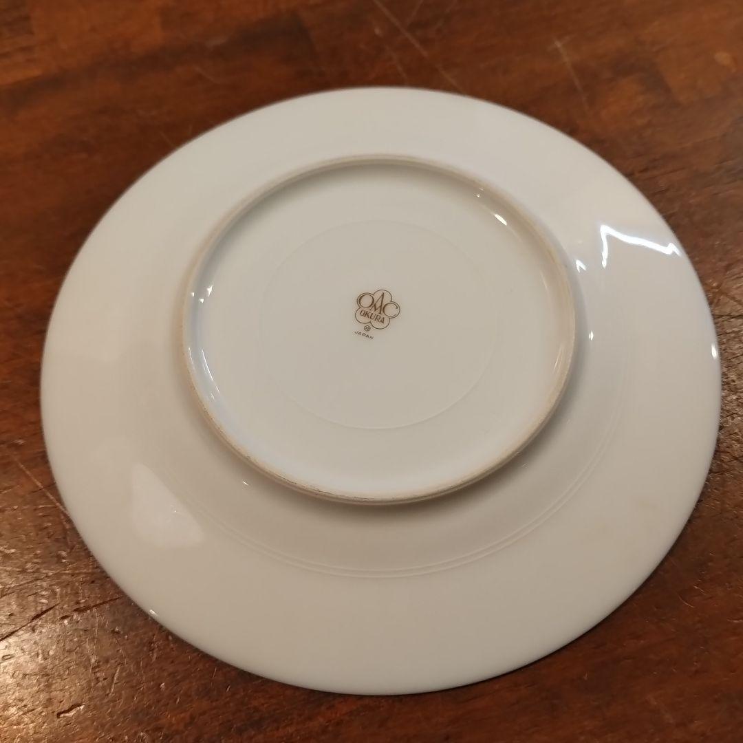 大倉陶園　瑠璃　エンボス 皿　プレート　約16.8cm 6枚