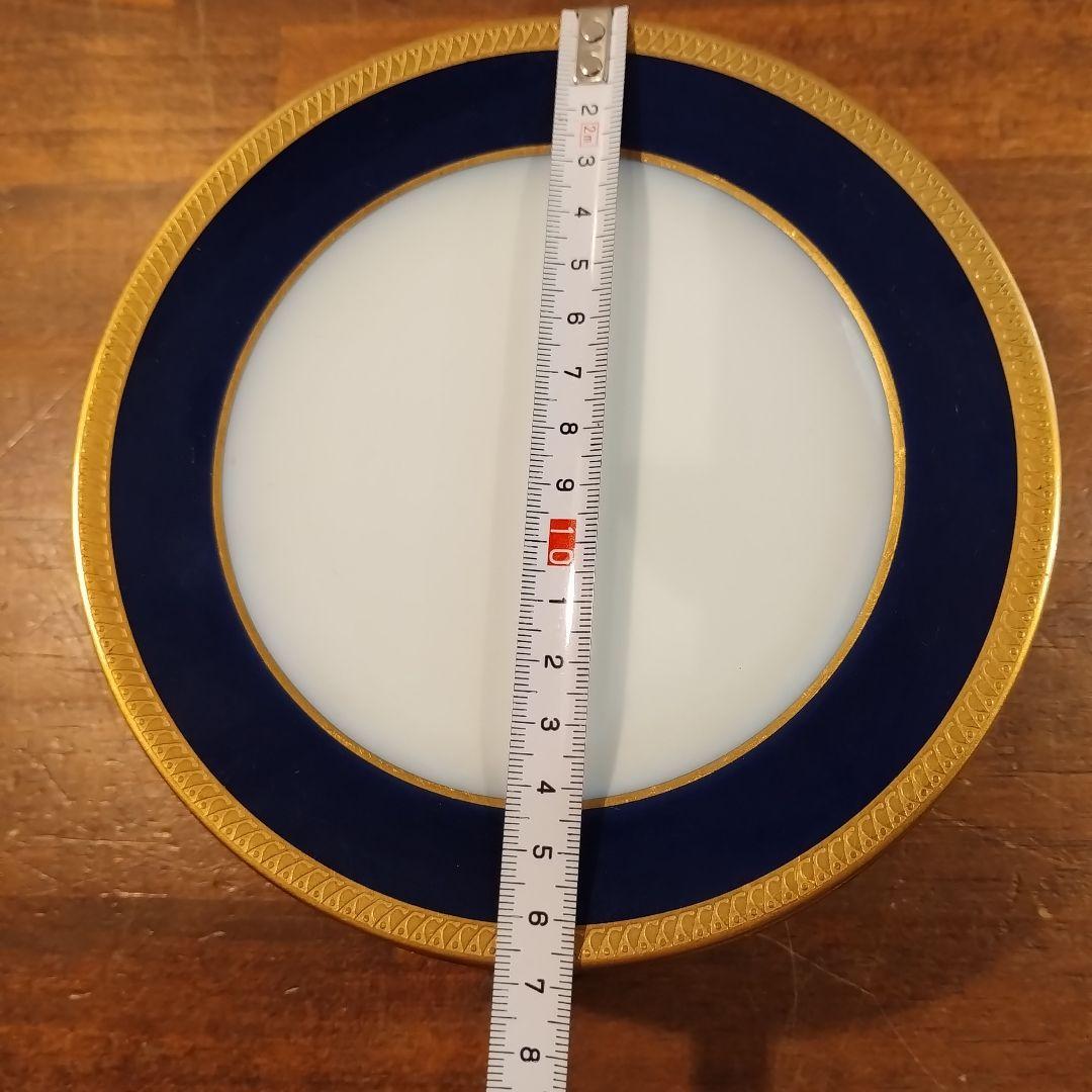 大倉陶園　瑠璃　エンボス 皿　プレート　約16.8cm 6枚