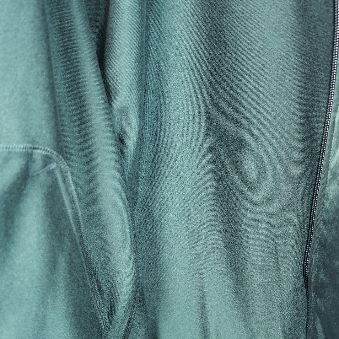 【古着】adidas ダークグリーン ジップアップジャージ