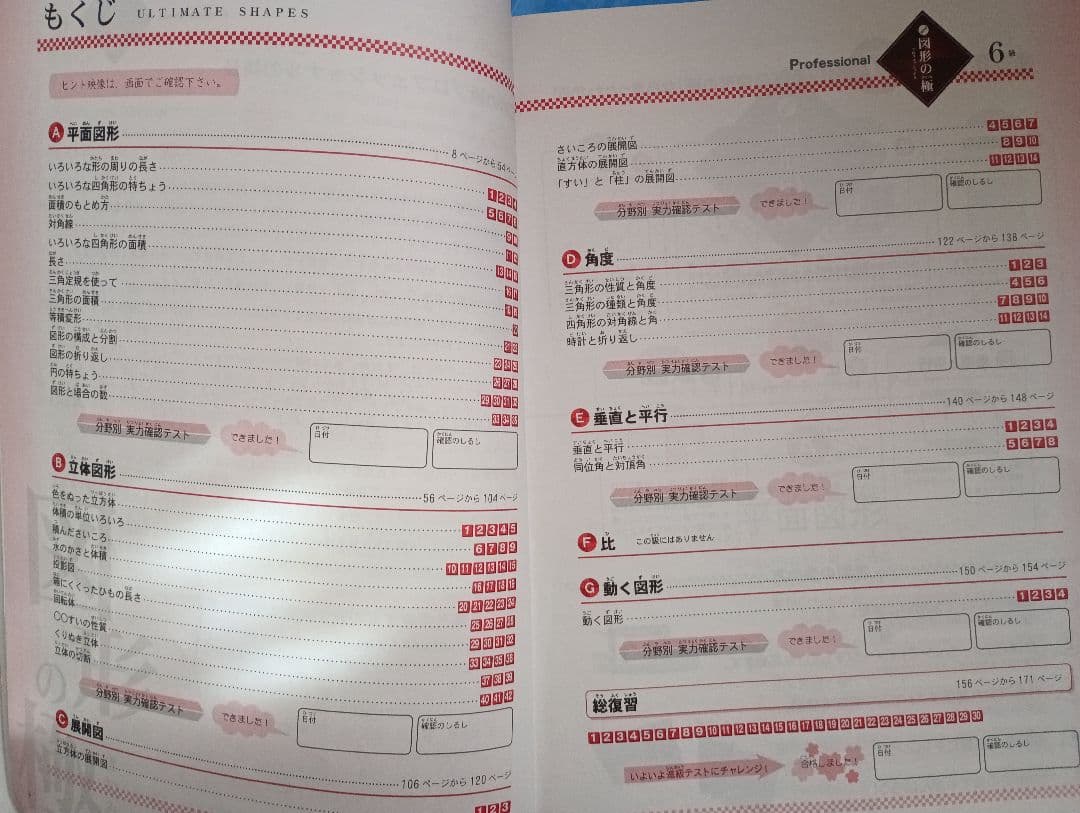 図形の極　10・9・8・7・6・5級　テキスト　解答解説　進級テスト　セット
