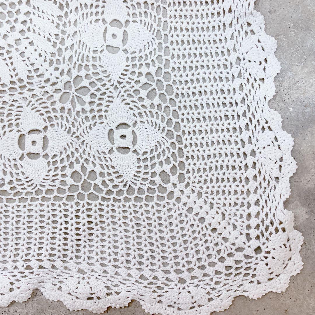 アンティーククロス 大判 カーテン クロッシェ