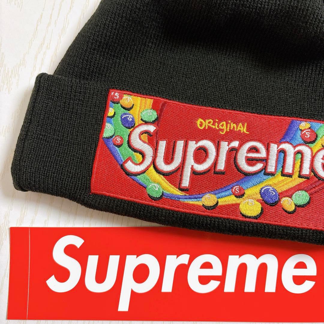 Supreme Skittles Beanie ブラック　黒　カリナ着用