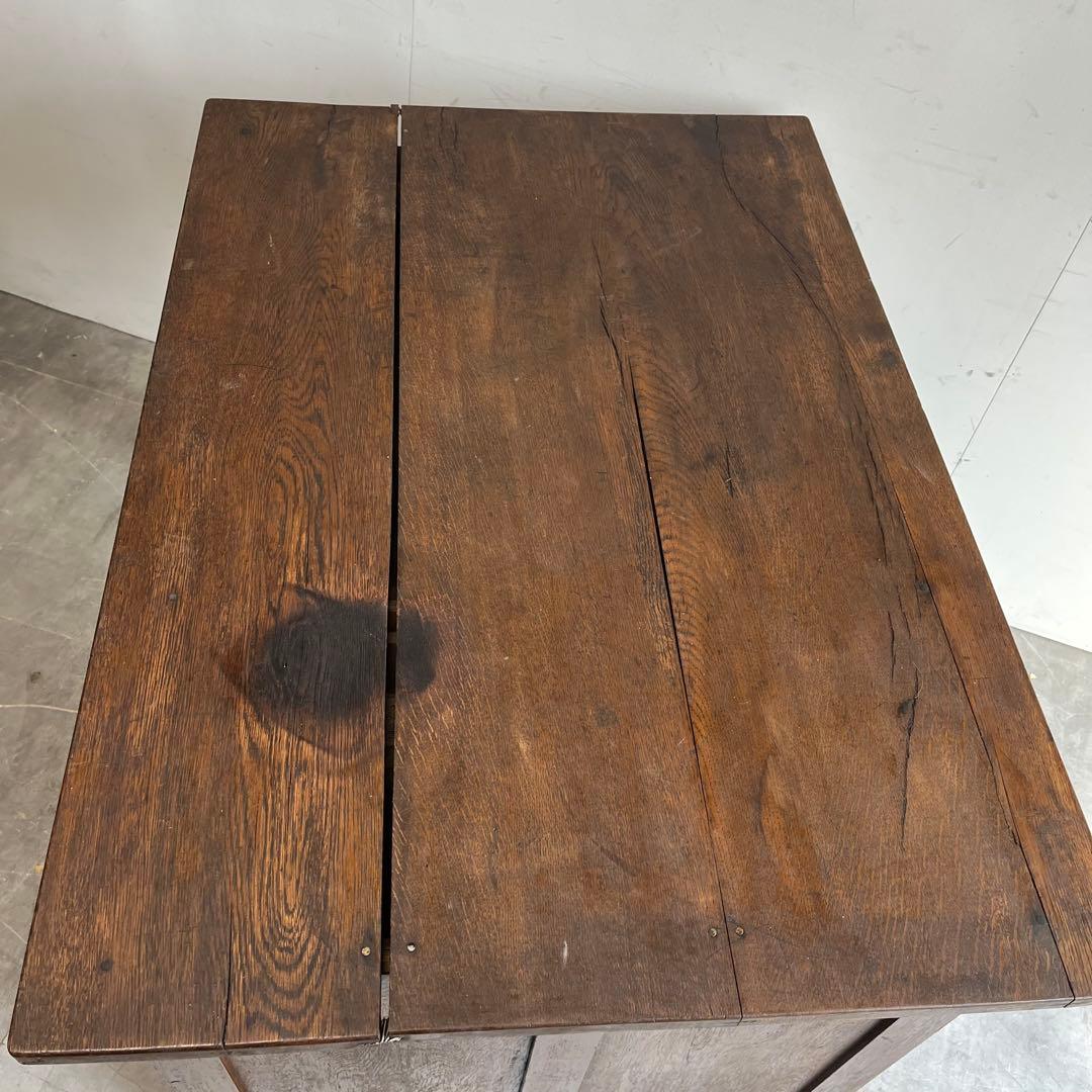 アンティーク 片袖机 デスク テーブル 昭和レトロ z481