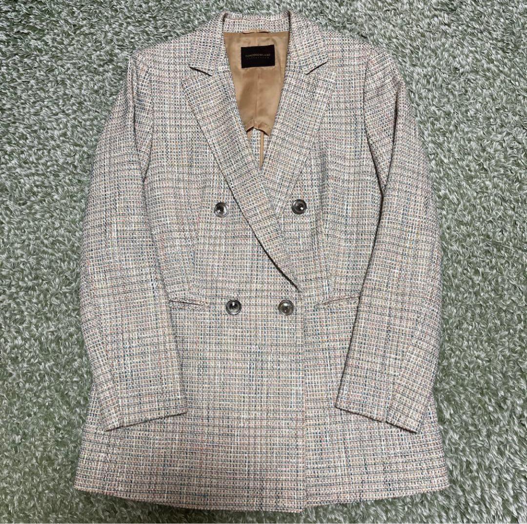 【極美品】 TOMORROWLANDコレクション ツイード ジャケット 36