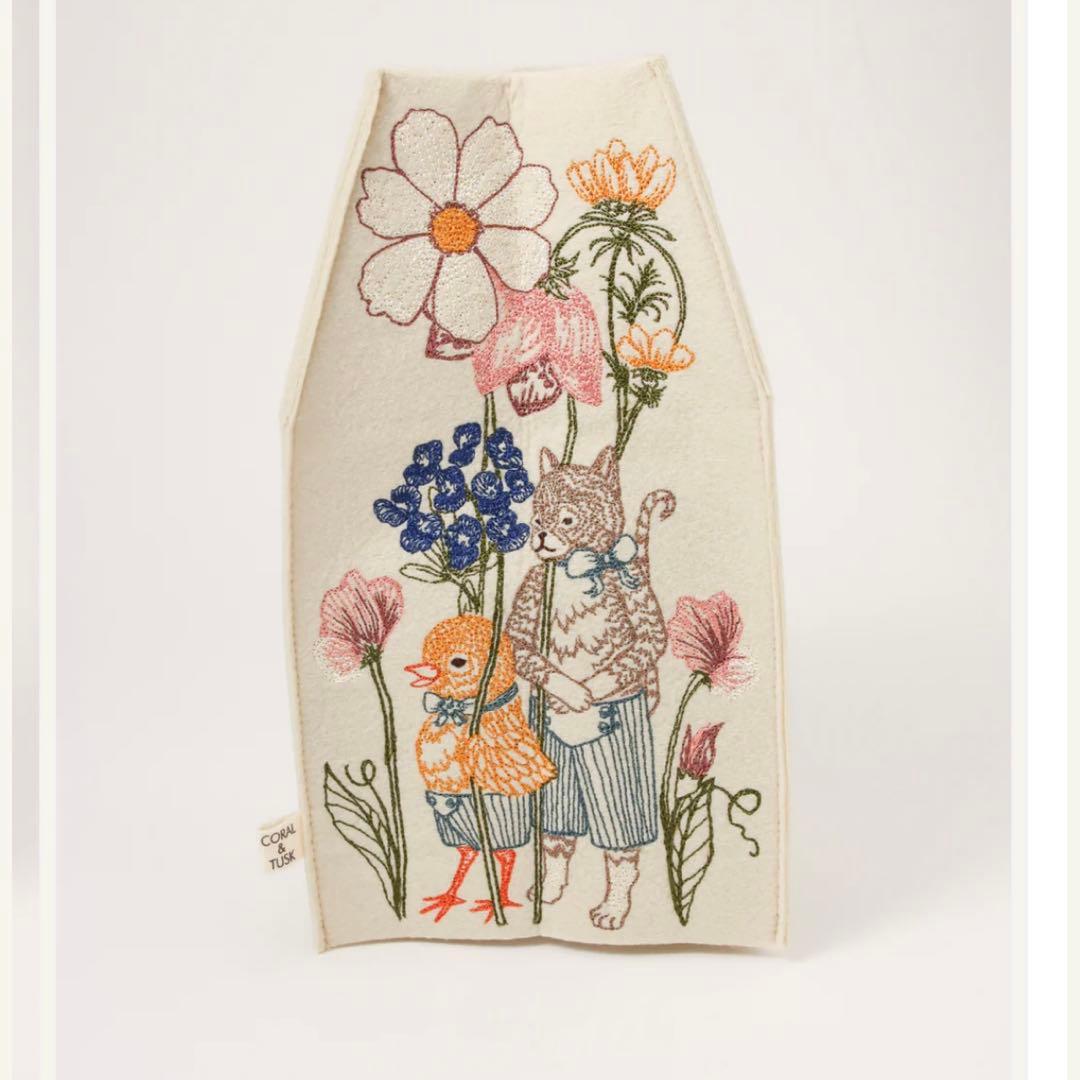 CORAL & TUSK ティシュBoxカバー Spring Parade