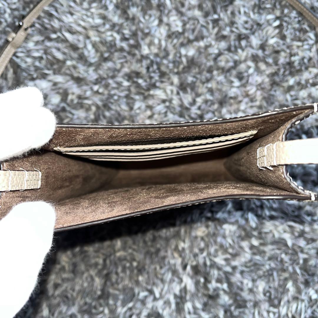 【新品未使用！✨】BONAVENTURA リア ミニ ショルダーバッグ ベージュ