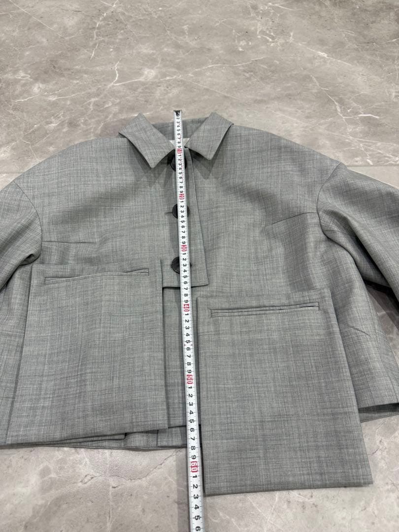 ENFÖLD（エンフォルド）ショートジャケット／サイズ38／グレー