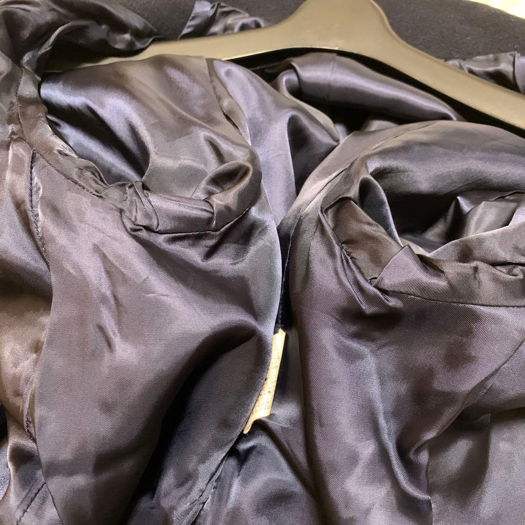 美品✨人気 アナイ ANAYI ウールビーバーショートコート ネイビー