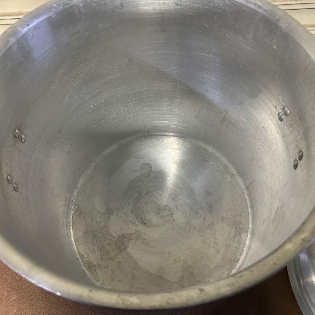 CF45★アルミ製★ 特大 蓋付 寸胴鍋 両手鍋 直径45㎝ 業務用 361