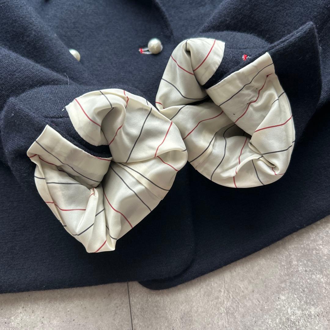 sov. パール　ダブルブレス　ジャケット　ネイビー