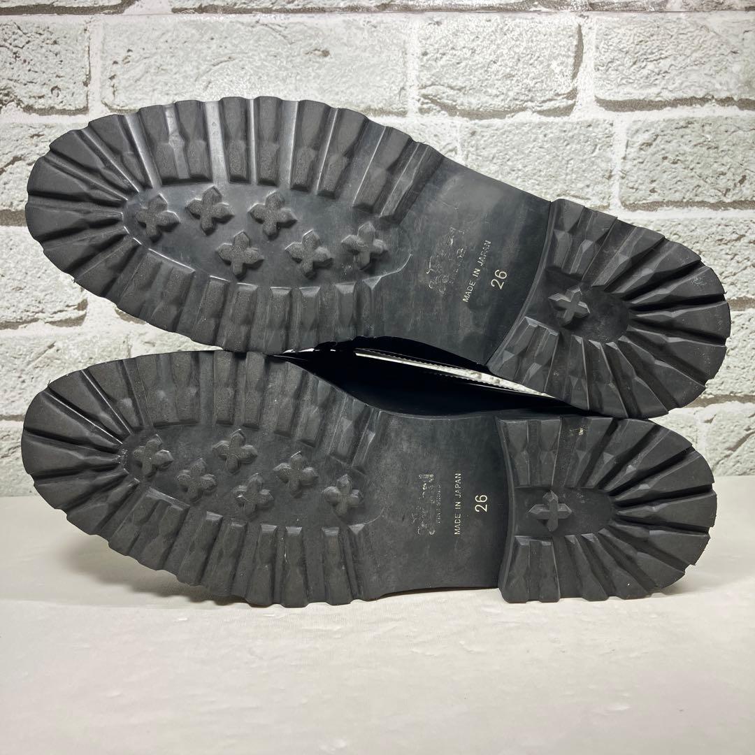 【美品】KENFORD ローファー 26cm 厚底 レザー バイカラー