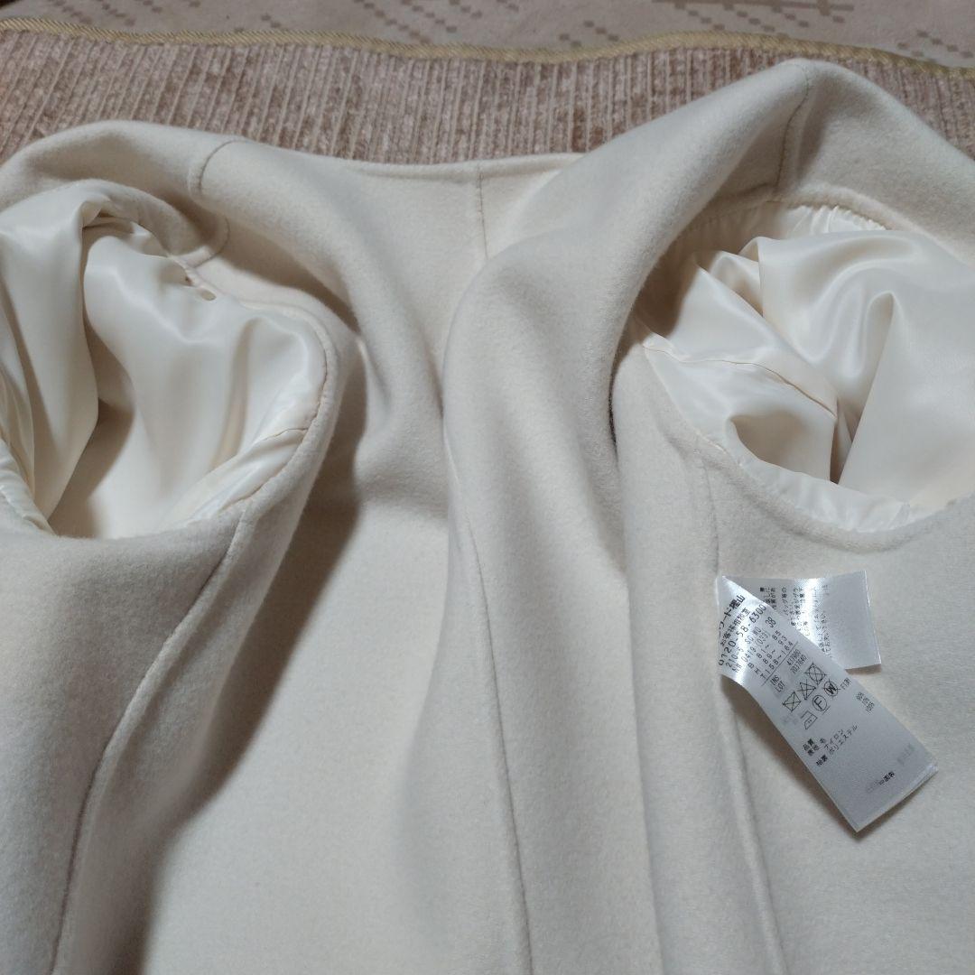 タグ付　23区　ノーカラー　ウール　ショート　コート　ブルゾン　ジャケット