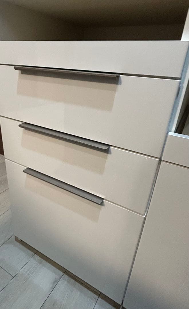 パモウナ　食器棚　キッチンカウンター　白　ホワイト　幅100cm