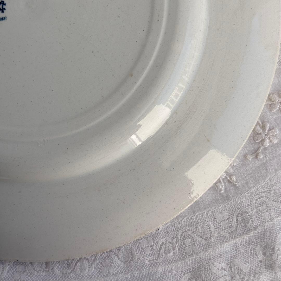 フランスアンティーク　クレイユモントロー　ローザ　 Creil 平皿