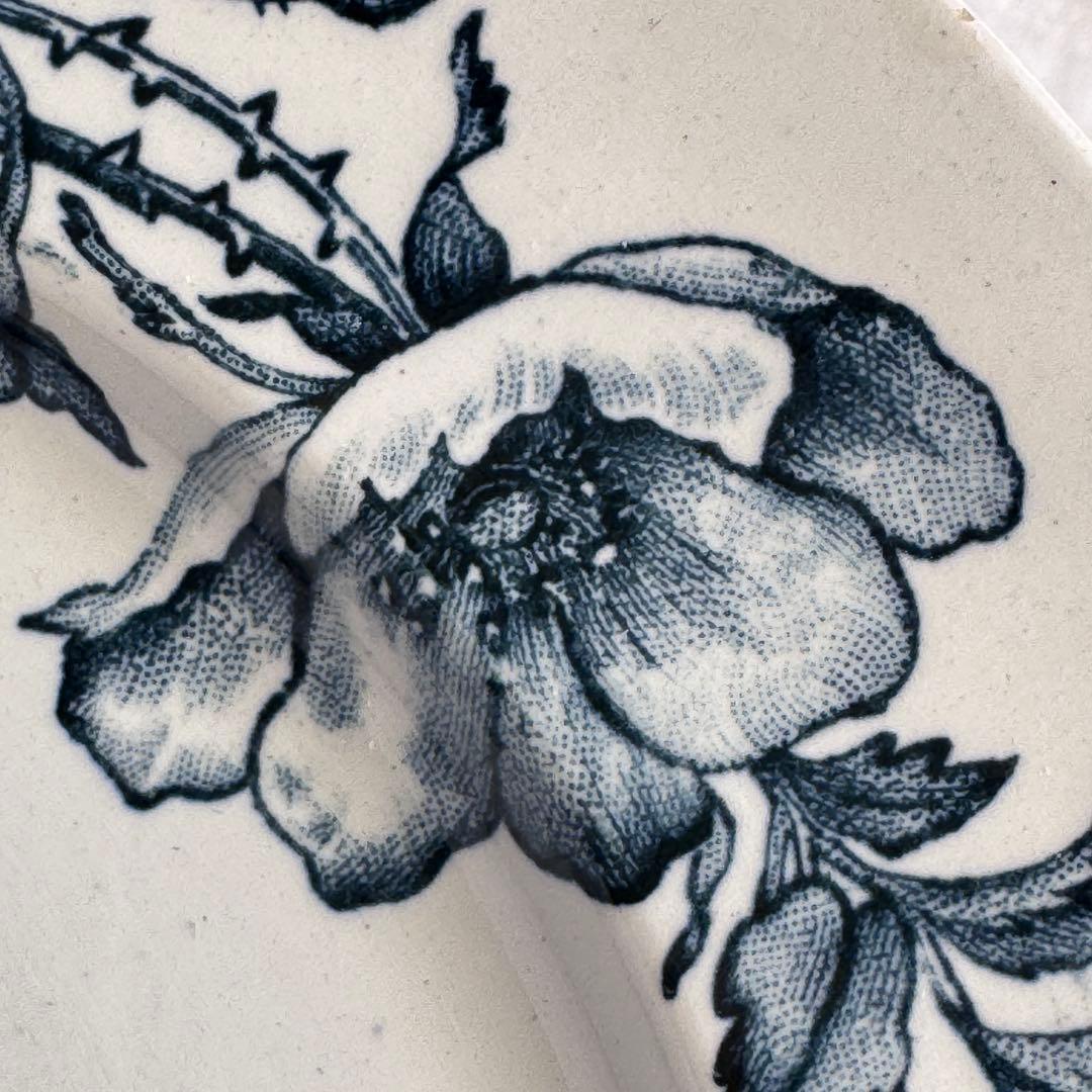 フランスアンティーク　クレイユモントロー　ローザ　 Creil 平皿