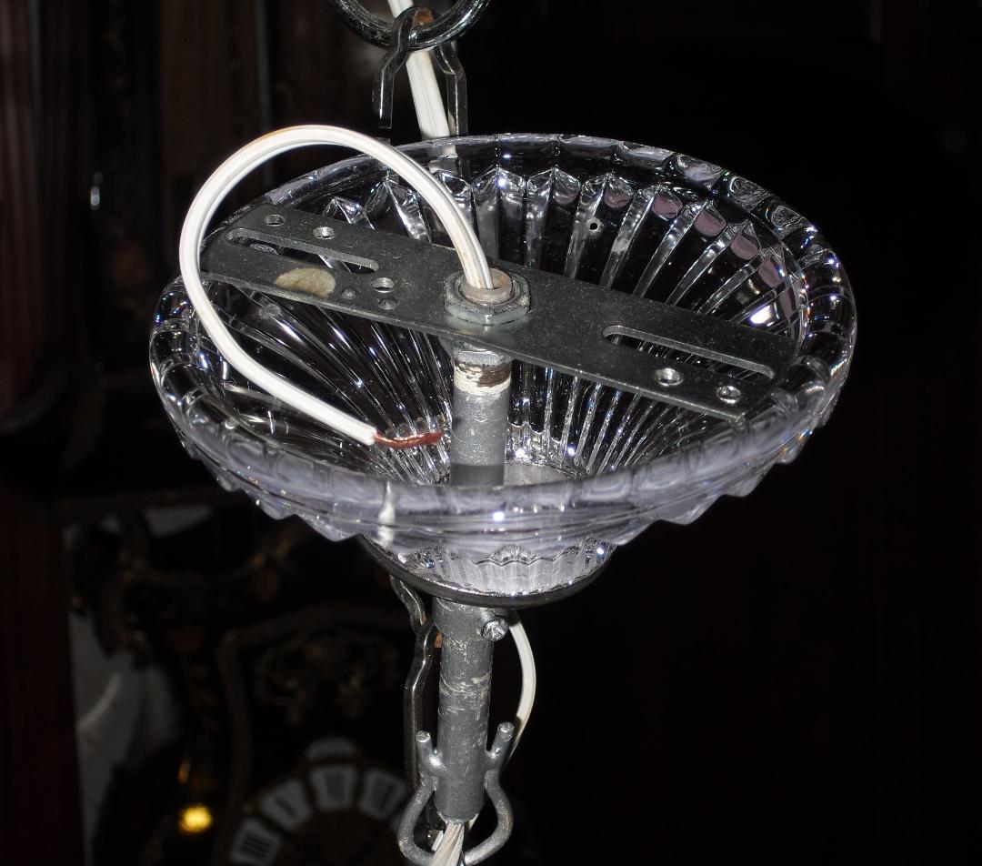 チェコ・ボヘミアンクリスタルガラス☆１２灯シャンデリア☆七色に輝く高純度・高品質