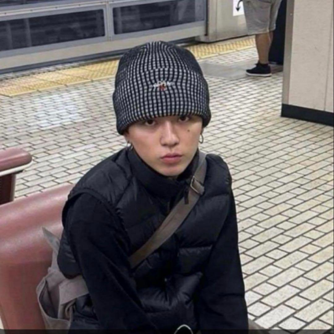 NOAH ビーニー ニット帽 black / gray beanie