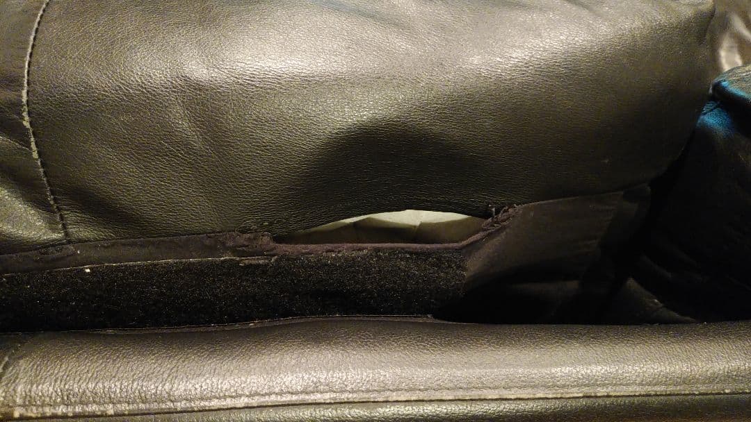 無印良品 ソファー　ブラック レザー 本革 2人掛け 3人掛け 黒 ソファ