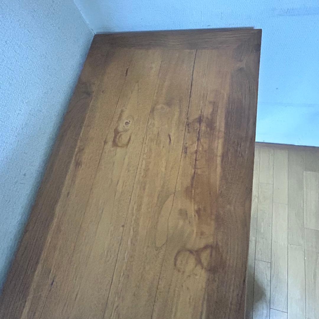 無垢材 サイドボード キャビネット 幅150cm アンティーク調　高級家具