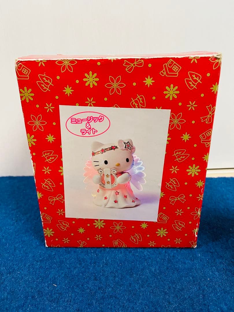 【新品未使用】ハローキティ　ファイバー　天使ドール　ライト　陶器　レトロ