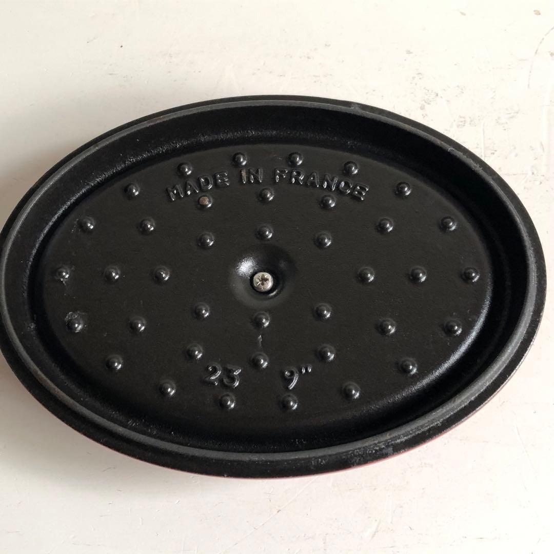 STAUB ラ・ココット オーバル 23cm チェリーレッド