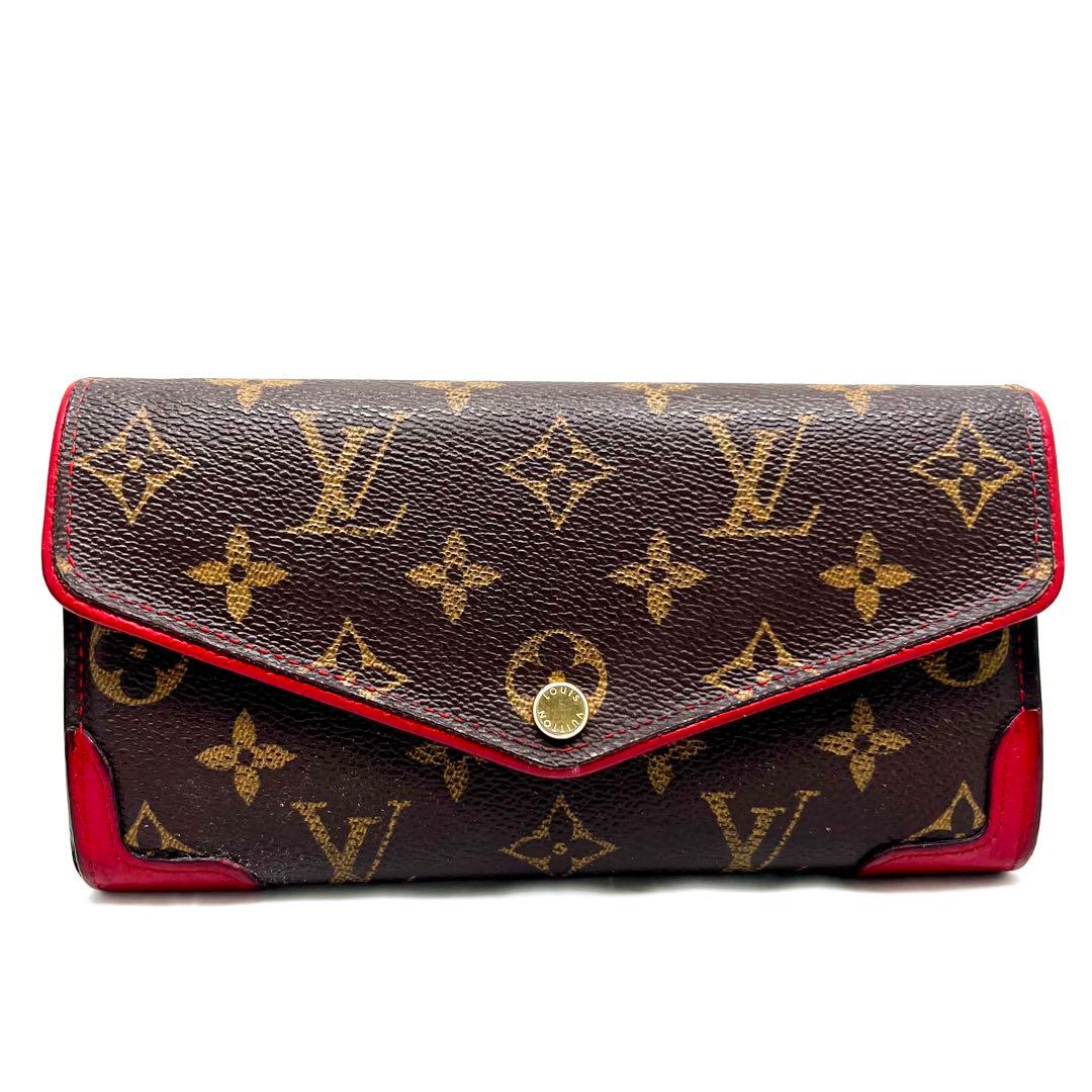 ルイヴィトン レティーロ モノグラム 新型ポルトフォイユサラ レッド