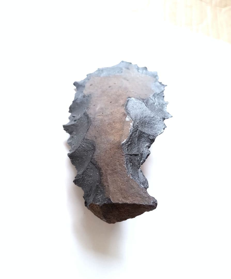 握り斧 サヌカイト 石器 394 原始時代模写