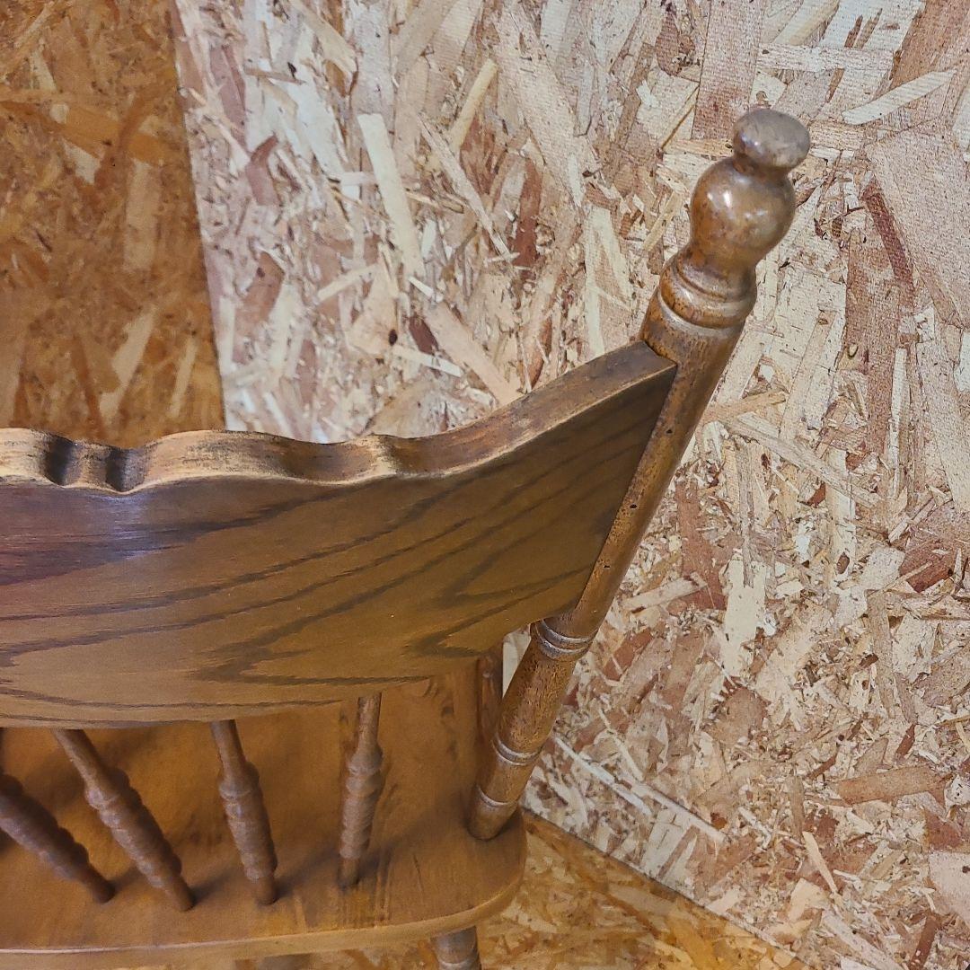 6 山善 椅子 アンティーク調 チェア　ウィンザーチェア