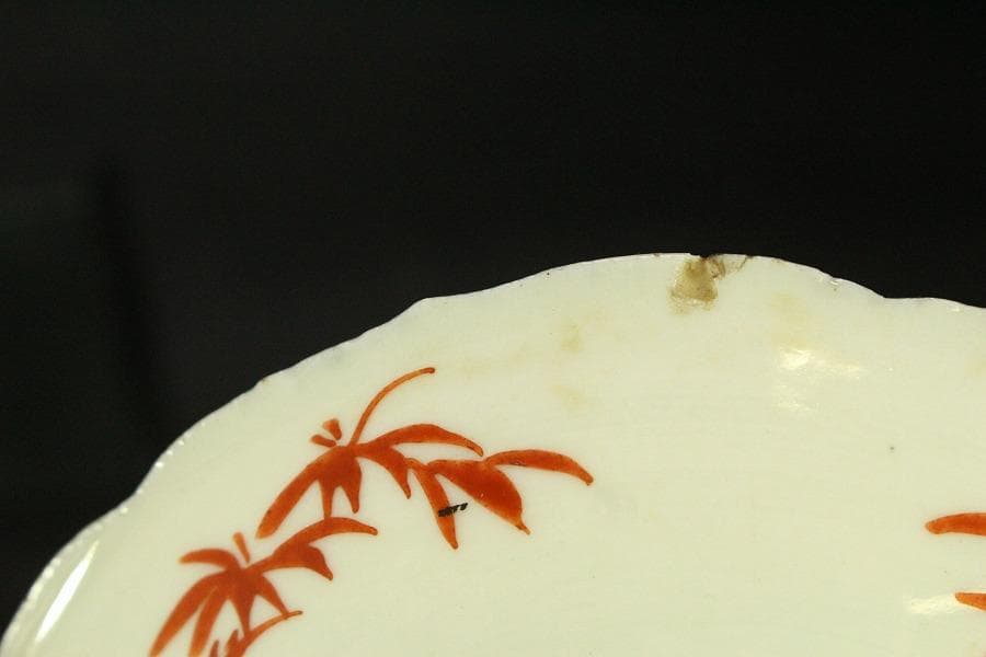 中国美術 赤絵 碗 瑠璃皿ニ客 角皿二客 まとめて(ZE502)