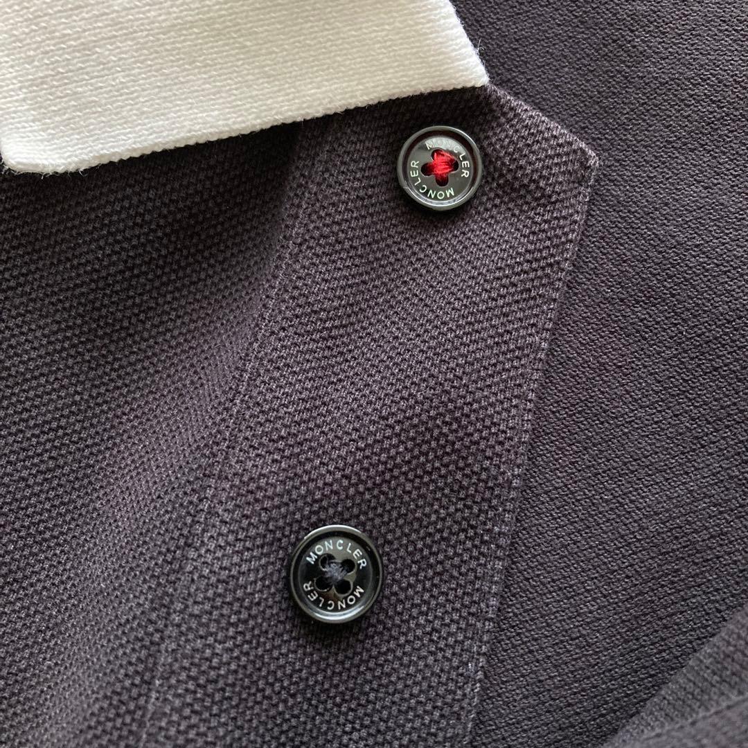 MONCLER モンクレール 黒ポロシャツ メンズ L