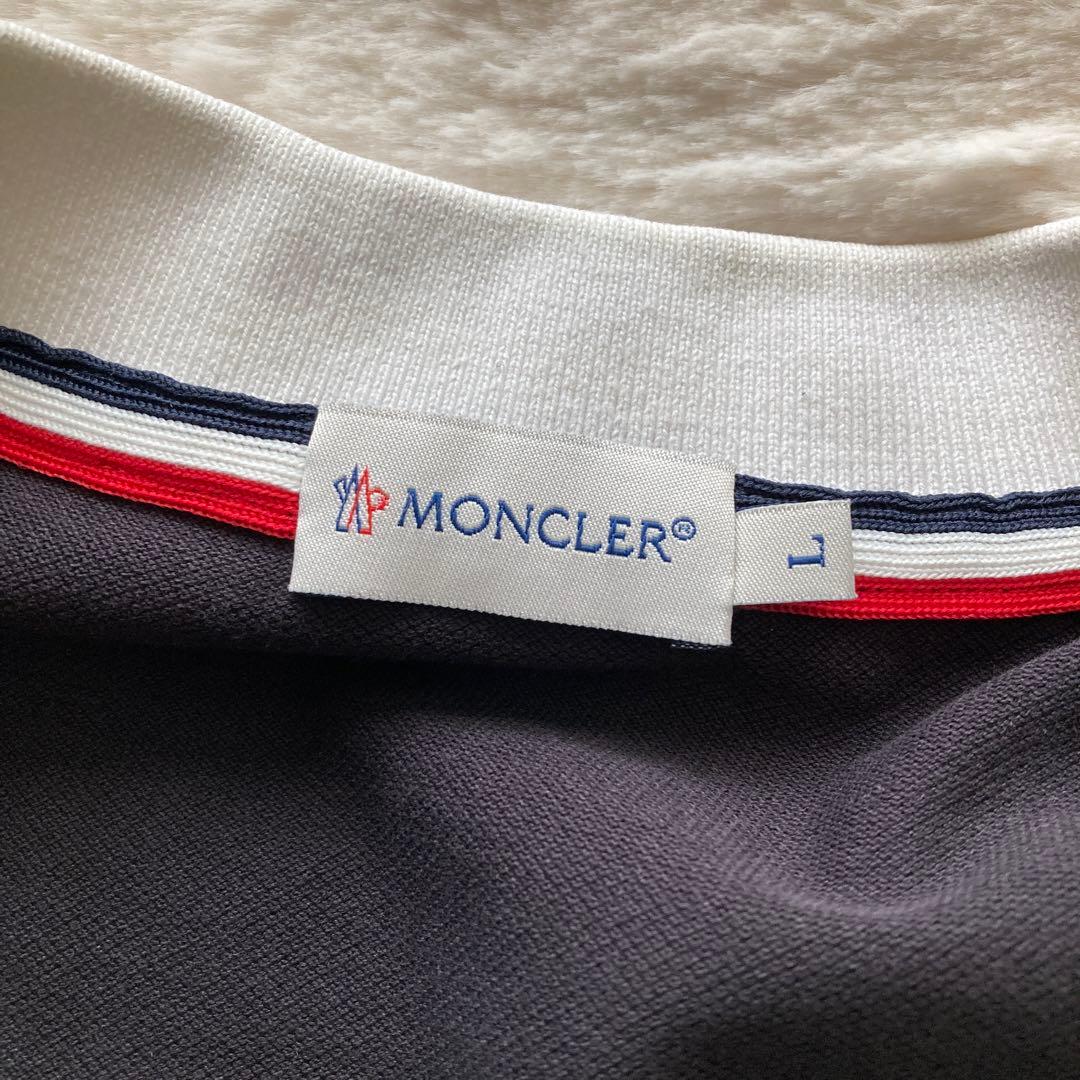 MONCLER モンクレール 黒ポロシャツ メンズ L