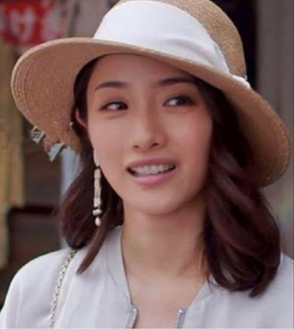 アシーナニューヨーク●極美品●石原さとみ着用モデル カミラ リボンストローハット