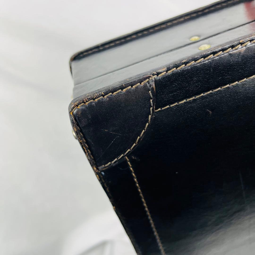 Bally バリー　レザー アタッシュケース　ヴィンテージ　ブラック