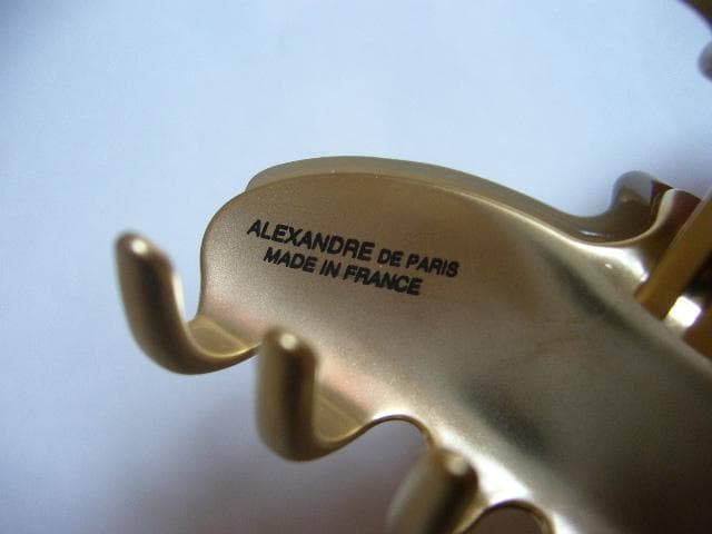 ☆新品☆アレクサンドルドゥパリ●希少✨限定色✨クリスタル付きヘアクリップ/M