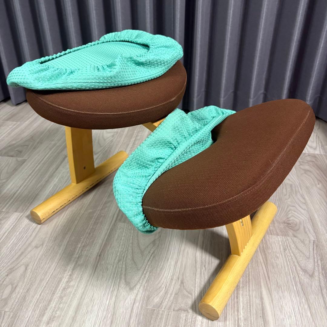 Balans Easy バランスチェア　サカモトハウス 水色　カバー付