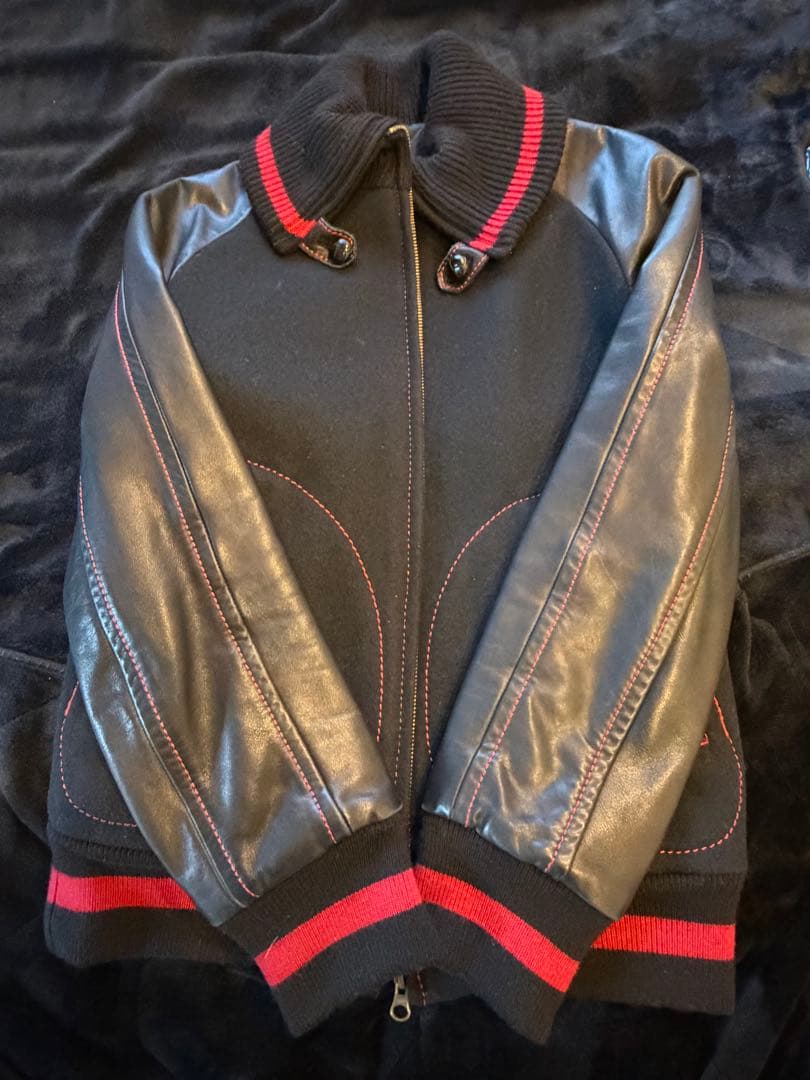 【美品】ナンバーナイン　Numbernine復刻ドンキージャケット 黒赤　2