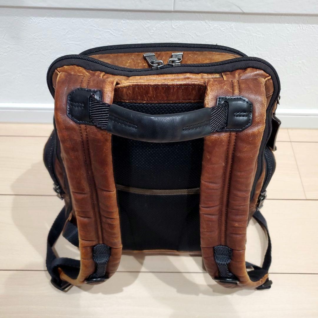 【希少カラー、本革】TUMI NORMAN BACKPACK ダークブラウン