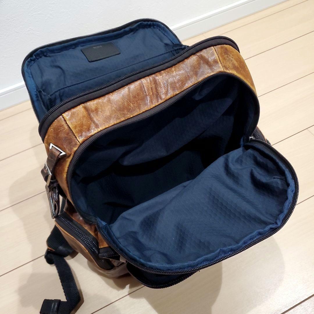 【希少カラー、本革】TUMI NORMAN BACKPACK ダークブラウン