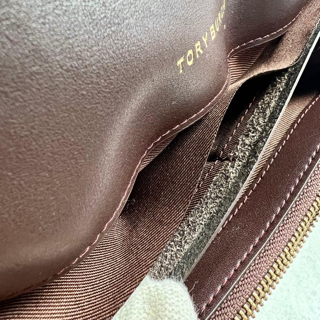 専用　TORY BURCH ターンロック ブラウン 長財布 8194
