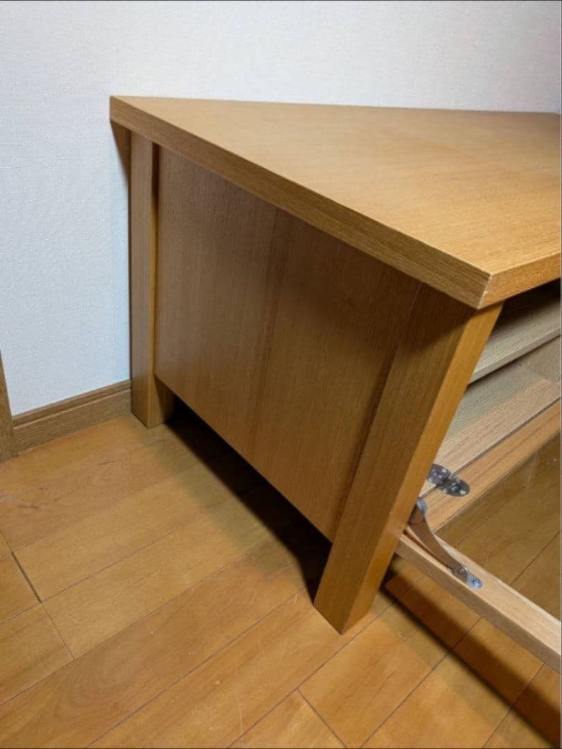 《送料込》無印良品 木製テレビボード 棚 タモ材 収納 木製家具 TV台廃盤家具