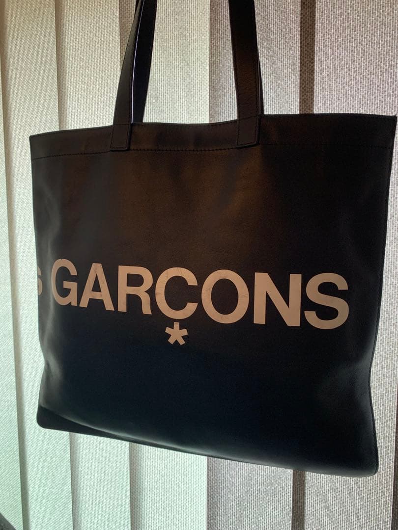 コムデギャルソン 2019 huge logo tote bag black